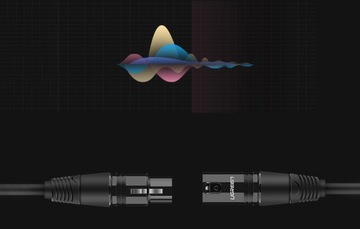 Аудиоудлинительный кабель XLR «мама» — XLR «папа» — 5 м UGREEN 20712B