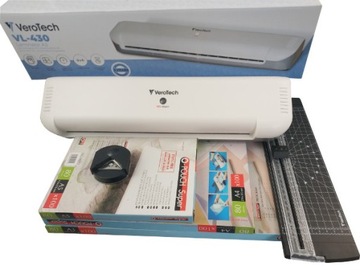 Szybki Laminator A3 + MegaPaka folii do laminowania A3, A4, A5, wizytówkowa