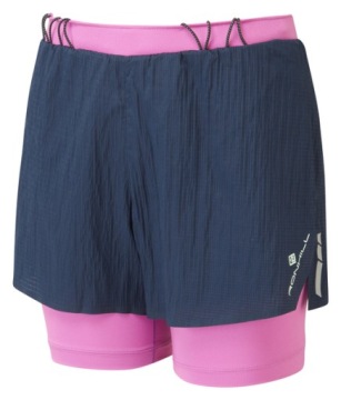 RONHILL Spodenki do biegania damskie TECH RACE TWIN SHORT navy L