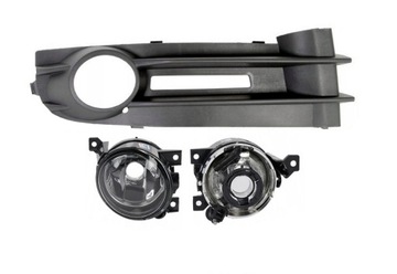 HALOGEN + MŘÍŽKA VW CADDY III 04-10 PRAVÝ