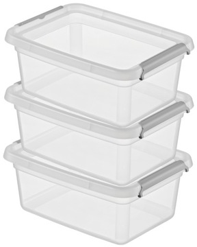 3 x pojemniki na żywność zestaw pojemników 1,5l