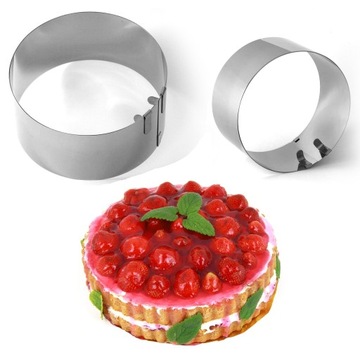 RANT OKRĄGŁY REGULOWANY FORMA OPASKA NA TORT 10 CM