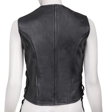 ЖЕНСКИЙ МОТОЦИКЛЬНЫЙ ЖИЛЕТ WOLF на шнуровке размер XS
