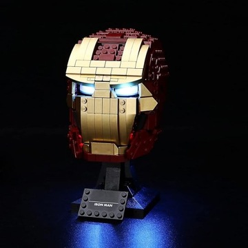 НАБОР СВЕТОВ SIROD ШЛЕМ ЖЕЛЕЗНОГО ЧЕЛОВЕКА LEGO 76165 БЕЗ МОДЕЛИ! ТОЛЬКО СВЕТОДИОДЫ!