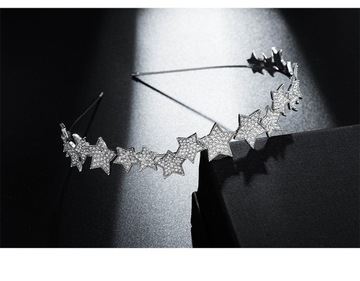 Блестящий ободок со стразами STAR WEDDING CROWN