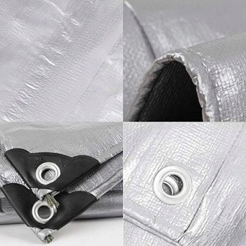 Брезент 6Х12м Серебристый УСИЛЕННЫЙ ВОДОНЕПРОНИЦАЕМЫЙ МОРОЗОСТОЙКИЙ UV++