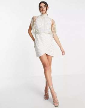 DESIGN BOGATO ZDOBIONA SUKIENKA MINI L