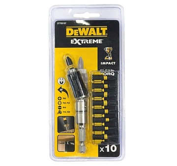 НАБОР НАКОНЕЧНИКОВ ДЛЯ ОТВЕРТОК, угловой держатель с 8 магнитными битами. DEWALT DT70518T