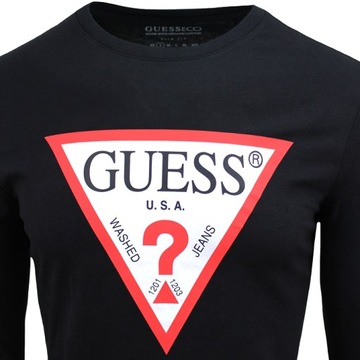 Guess koszulka męska longsleeve czarny M0YI31I3Z11-JBLK M