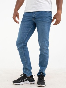 ДЖИНСЫ МУЖСКИЕ DENIM PL FASHIONABLE Mustache Slim 4956-01 Синий 36