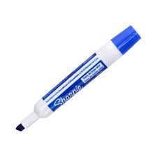Marker suchościeralny SHARPIE ścięty niebieski