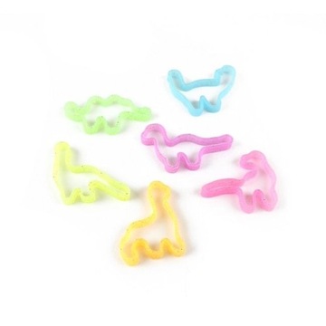 Силиконовый браслет Toi Toys с блестками в виде животных, 6 шт., вечеринка