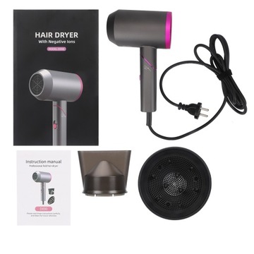 ФЕН 1800ВТ С ИОНИЗАЦИЕЙ ХОЛОДНОГО ВОЗДУХА + КОНЦЕНТРАТОР И ДИФФУЗОР