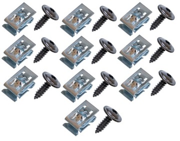 WKRĘTY ŚRUBY BLASZKI ZDERZAKA NADKOLA OSŁONY DO AUDI SEAT SKODA VOLKSWAGEN