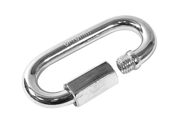 Ogniwo skręcane 4mm ocynkowane karabińczyk do łączenia łącznik łańcucha M4