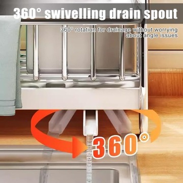 Organizer na gąbkę, uchwyt na gąbkę, do zlewozmywaka, organizer do