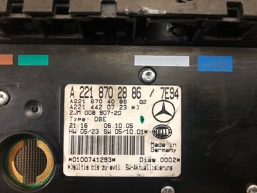 LAMPA POLSTROVÁNÍ MERCEDES W221 2218702886