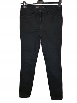 NEXT Jeansowe SPODNIE SKINNY Czarne rozm. 38 UK 10