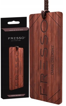 FRESSO DARK DELIGHT DREWNIANA ZAWIESZKA ZAPACHOWA DO SAMOCHODU