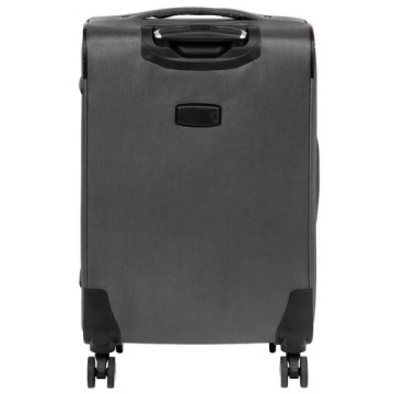 ЧЕМОДАН НА КОЛЕСИКАХ BLACK HORSE СРЕДНИЙ СЕРЫЙ ТЕЛЕСКОПИЧЕСКАЯ РУЧКА
