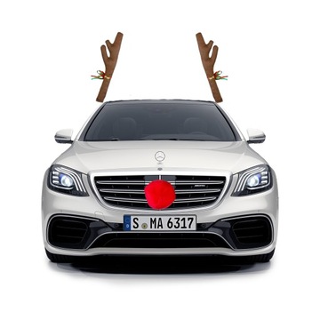 Świąteczna dekoracja ROGI RENIFERA NOS do samochodu na auto Boże Narodzenie