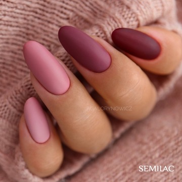 SEMILAC 005 Berry Nude UV LED Гибридный лак для ногтей 7 мл
