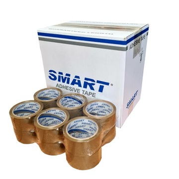 Taśma Pakowa Klejąca Bezbarwna SMART 48mmx60m 12sz