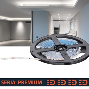 Taśma LED Premium 12V Slim 4mm 5.2W/m 60led 6500K 500lm SMD2835