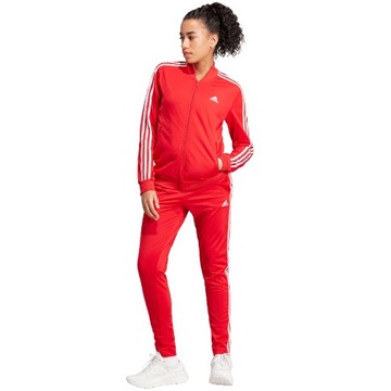 Dres Damski Adidas Essentials 3-Stripes czerwony IJ8784 R. M