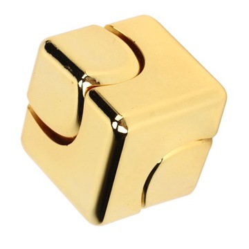 Metalowy kwadratowy żyroskop na palec kostka obrotowa Stress Relief