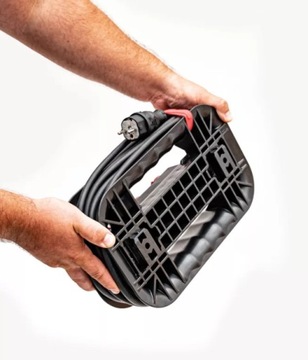 Qbrick System Custom Cable Winder with an electrical strip