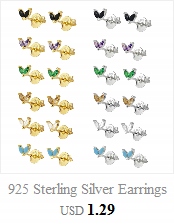 Aide S925 Silver Colorful Earrings For Women