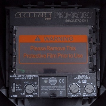 Лицевой щиток SPARTUS Pro 330XT (настоящий цветной фильтр)