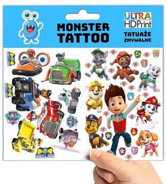 МОЮЩИЕСЯ ВРЕМЕННЫЕ ТАТУ ДЛЯ ДЕТЕЙ PAW PATROL ОРИГИНАЛЬНЫЕ ДИЗАЙНЫ