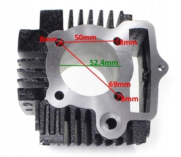 ЦИЛИНДР ATV 110 52,4 мм ШТИФТ 13 мм КОМПЛЕКТ. ВЫИГРАТЬ П ДВИГАТЕЛЬ