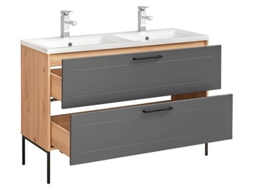 КОМПЛЕКТ МЕБЕЛИ ДЛЯ ВАННОЙ КОМНАТЫ MADERA 120 СМ ДУБ