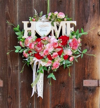 ЦВЕТОЧНЫЙ ВЕНОК, ПЛЕТЕННЫЙ, УКРАШЕНИЕ ДВЕРИ