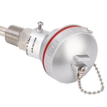 Датчик температуры термопары типа K, зонд 10 x 100 мм, головка GL