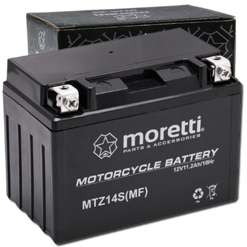 Akumulator motocyklowy żelowy MORETTI MTZ14S 11,2 Ah YTZ14S