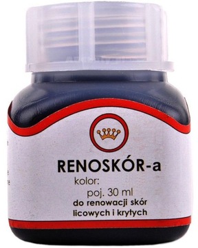 ТЕМНО-КОРИЧНЕВЫЙ 23 RENO LEATHER 30 МЛ КРАСКА ДЛЯ ОБУВИ ЗЕРНО КОЖИ WILBRA ЛАК