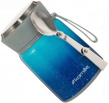 TERMOS OBIADOWY 530 ml LUNCH BOX NA ŻYWNOŚĆ ZUPĘ stalowy menażka 0,5L