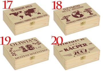 НЕОБХОДИМЫЙ ПОДАРОК ​​НА ДЕРЕВЯННУЮ КОРОБКУ НА ДЕНЬ РОЖДЕНИЯ 18, 20, 30, 40, 50, 60 лет