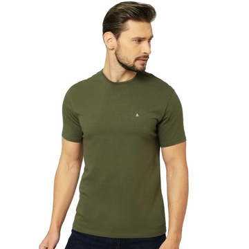 DOPASOWANY T-SHIRT KOSZULKA POD MARYNARKĘ JAKOŚĆ PREMIUM SLIM L