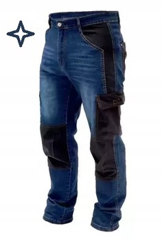 DEDRA SPODNIE OCHRONNE z denimu BH45SP-M