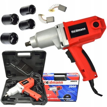 ЭЛЕКТРИЧЕСКИЙ УДАРНЫЙ КЛЮЧ 800 Нм 1/2 ГОЛОВКИ 2000 ВТ