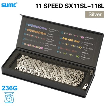 SUMC 11 Speed Bicycle Chain 116L With MissingLink 11V Mountain bike/Road
