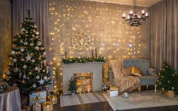 СВЕТОВАЯ ЗАВЕСА 3х3 м. СВЕТОДИОДНЫЕ ЛАМПЫ 300 ТЁПЛЫЙ БЕЛЫЙ ВНУТРЕННЯЯ ВНЕШНЯЯ