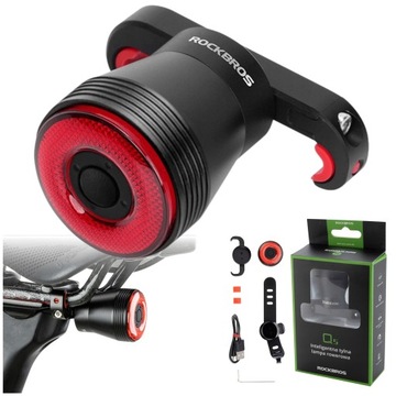 ROCKBROS LAMPKA ROWEROWA TYLNA ŚWIATŁO LED IPX6 POD SIODEŁKO INTELIGENTNA