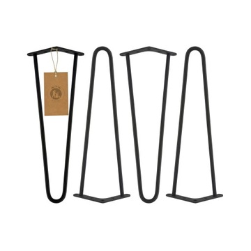 MORIA DESIGN 4 x Hairpin legs Nogi metalowe stolika ławy 48 cm WYRÓB POLSKI