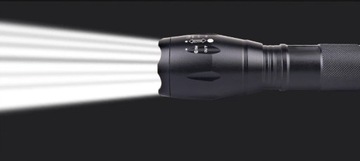 МОЩНЫЙ ВОЕННЫЙ ФОНАРЬ CREE - ЗУМ - ЗАРЯДКА USB